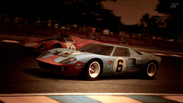 1966 Ford GT40 Race Car Gulf Oil (Gran Turismo 5)