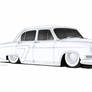 1958 GAZ Volga Custom Sedan Hot Rod Drawing