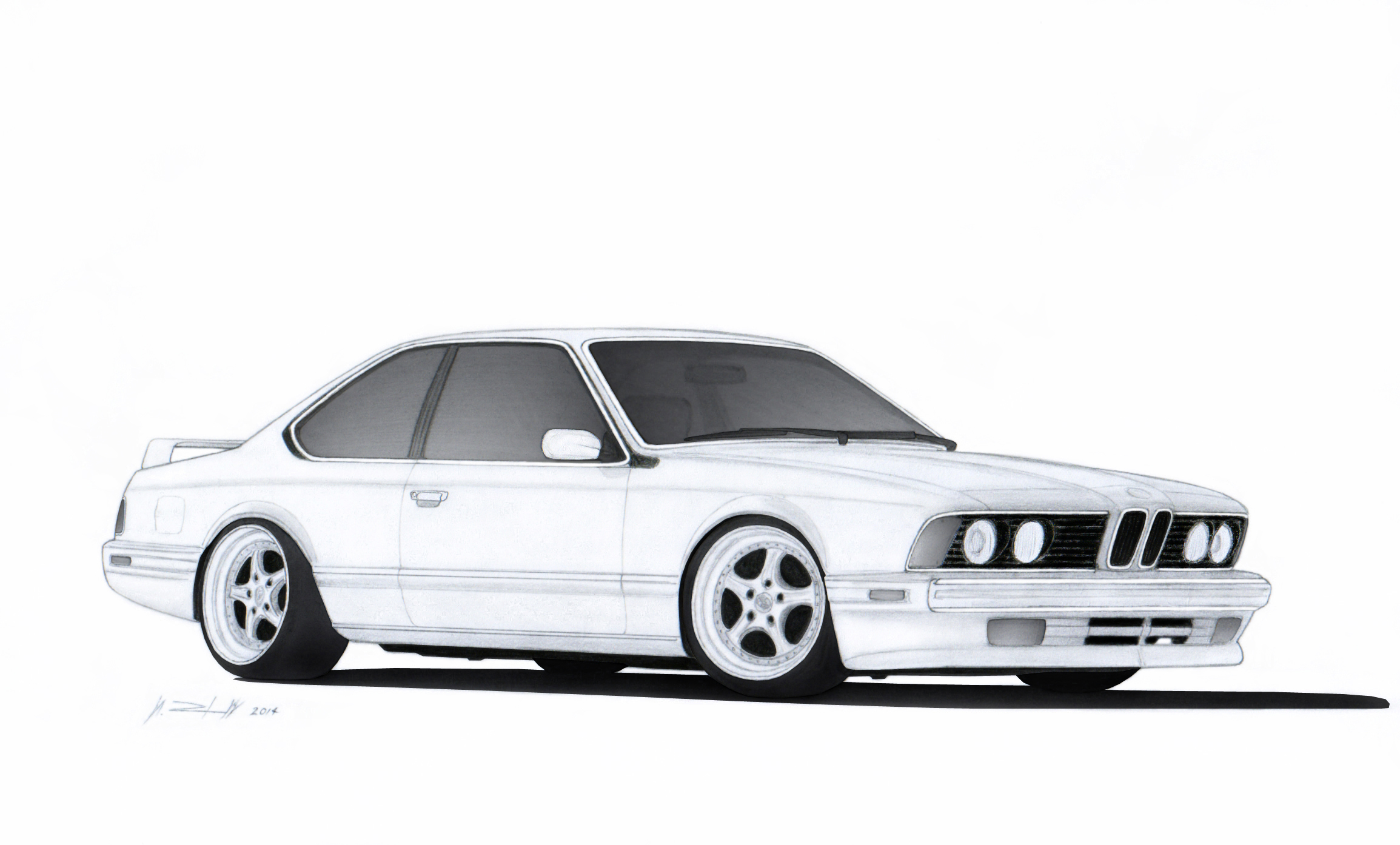 BMW 635 CSi E24 Drawing