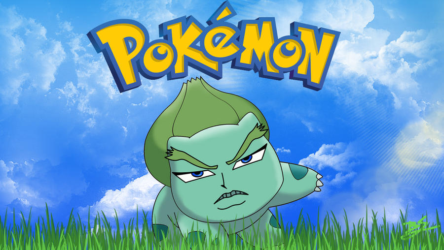 Bulbasaur Grumpy Awkward Bulbasaur (Wallpaper) by Bladeskletch on DeviantArt