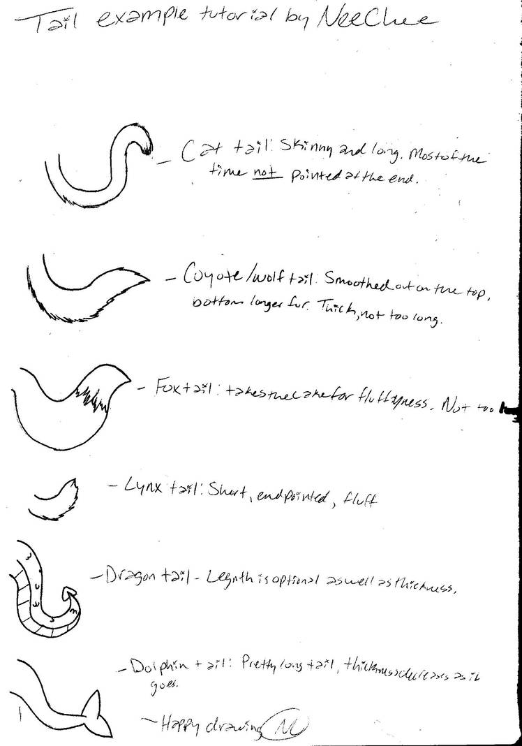 Tail tutorial example by FurryKitfox on DeviantArt