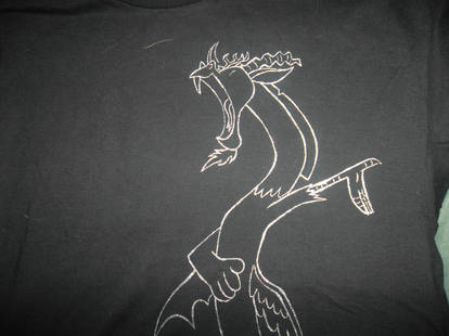 Discord T-shirt closeup