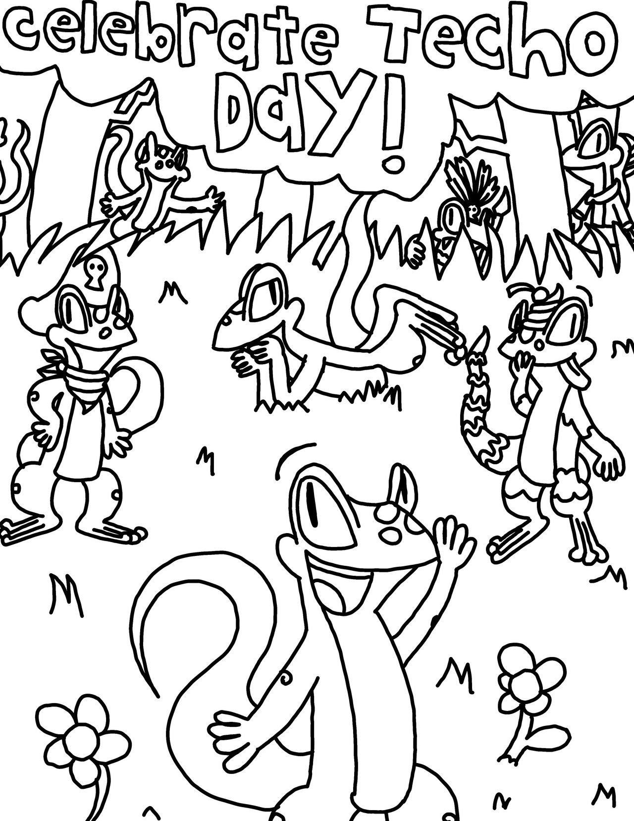 Techo Day 2020 coloring sheet by ProbPeriPlum on DeviantArt
