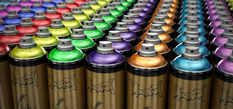 spray cans