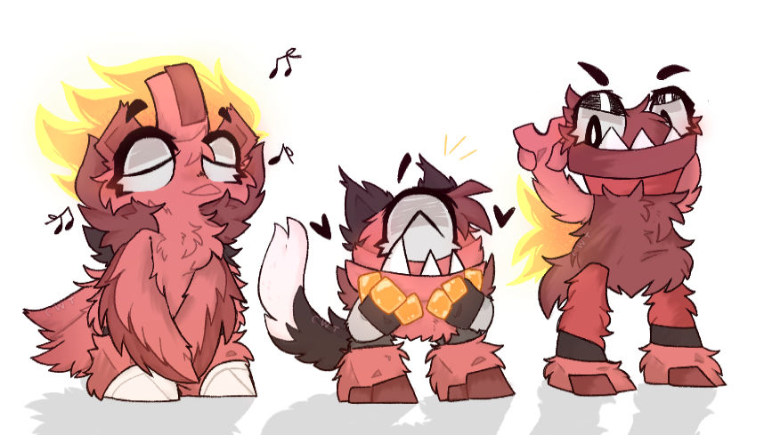 Infernite Inflation Infernites redesigns by ColorfulWolfyTime on DeviantArt