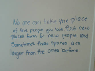 No one can take the place...