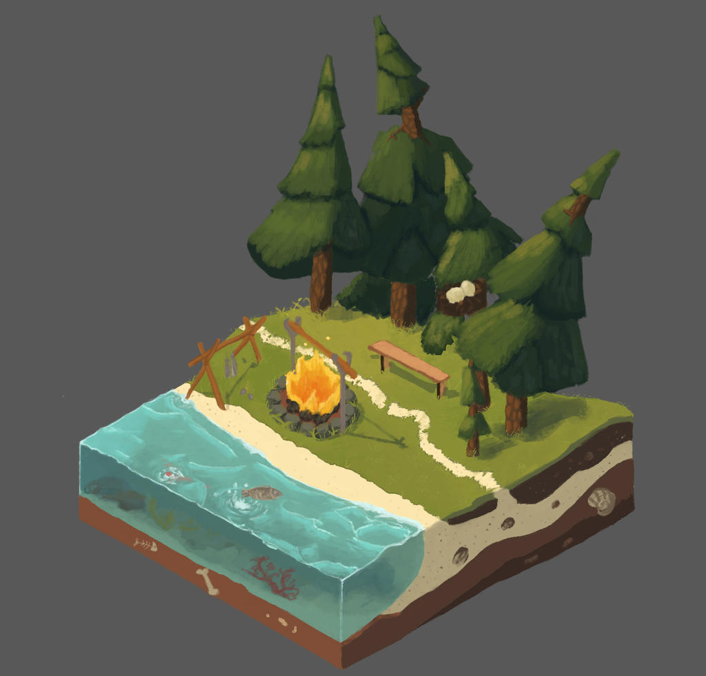 Test Environment Isometric Isometric environment concept by tabifinch on DeviantArt