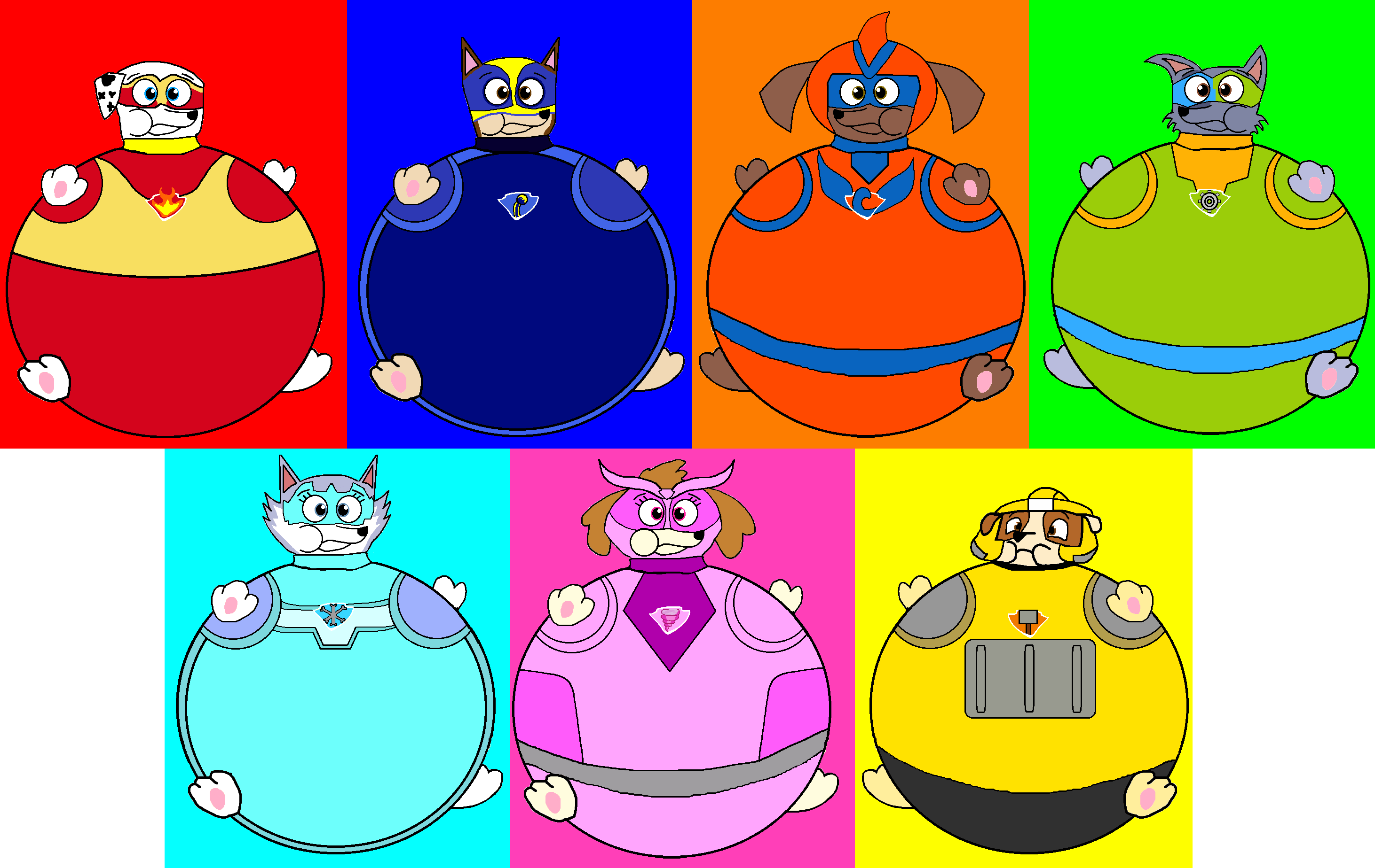 Mighty Pups inflations by Lahmom2000 on DeviantArt