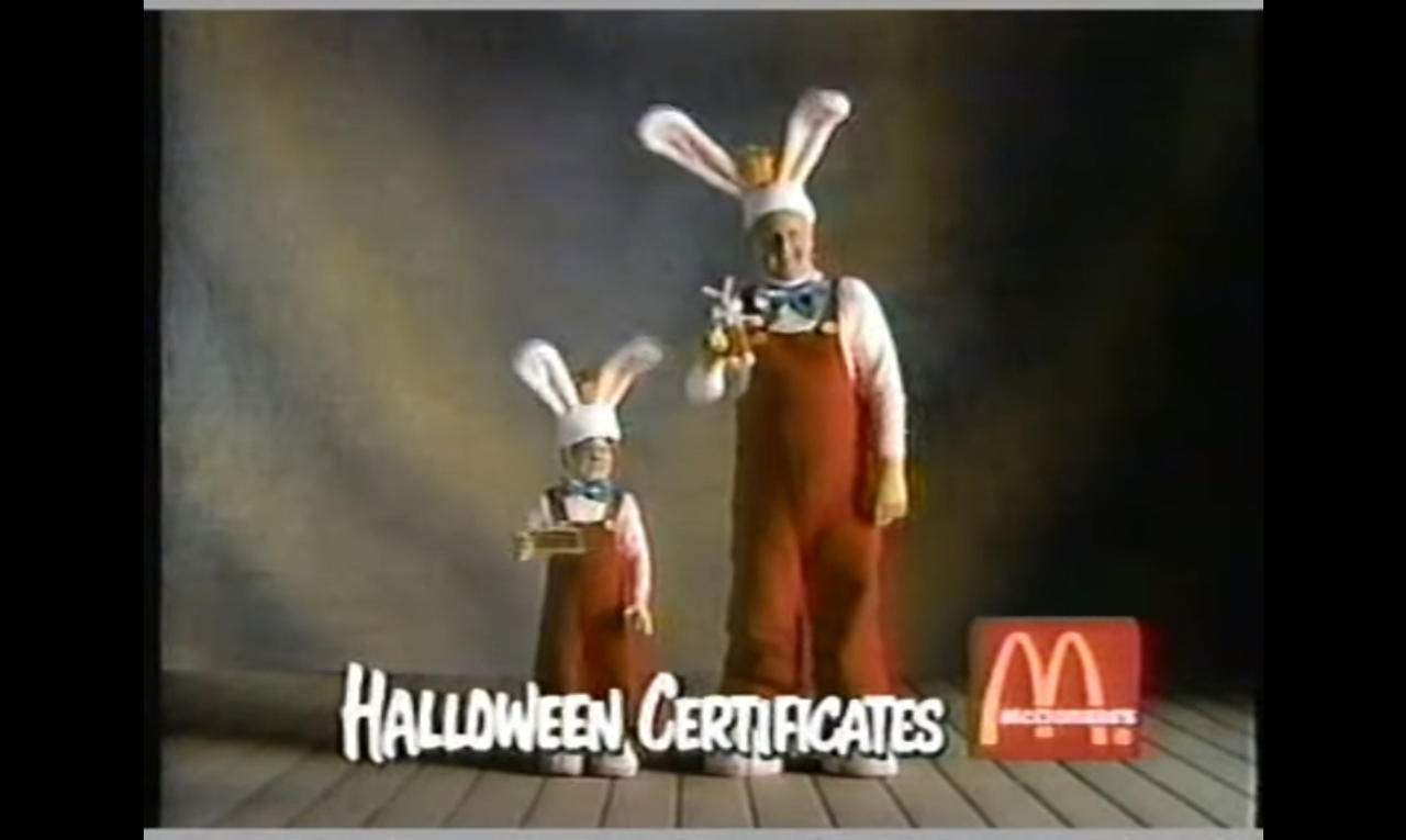 McDonald's Halloween Certificates Roger Rabbit by Lahmom2000 on DeviantArt