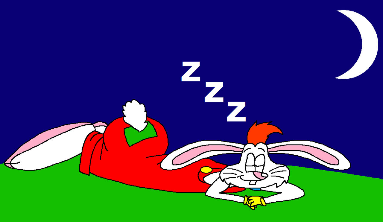 Roger Rabbit was sleeping at night by Lahmom2000 on DeviantArt