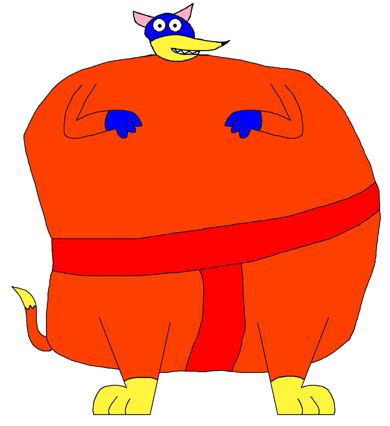 Pokemon Sumo Deviantart Sumo Swiper in his red mawashi by Lahmom2000 on DeviantArt