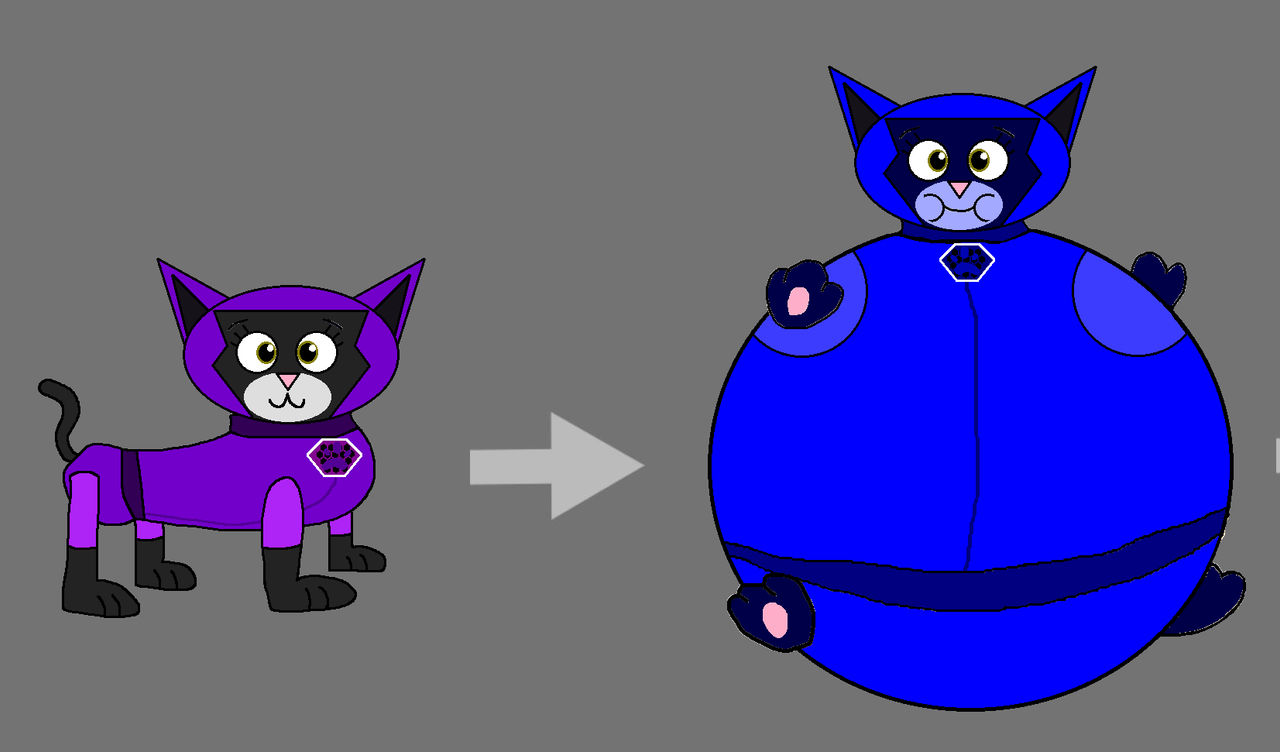 Cat Inflation Explosion Shade (Cat Pack) Blueberry Inflation Transformatio by Lahmom2000 on ...