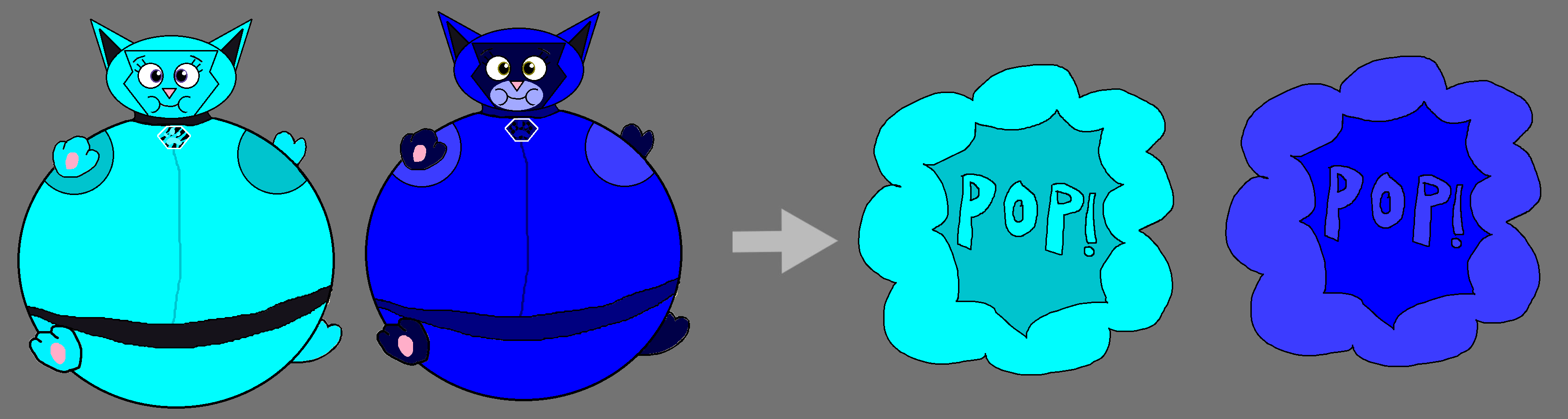 Exploding Blueberry Blueberry Rory and Shade Inflating and Exploding by Lahmom2000 on ...