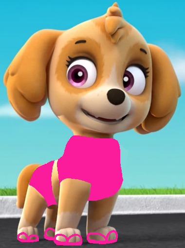 Skye in her pink bikini and pink sandles by Lahmom2000 on DeviantArt