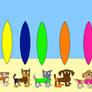 9 Paw Patrol Pups found in 9 surfboards