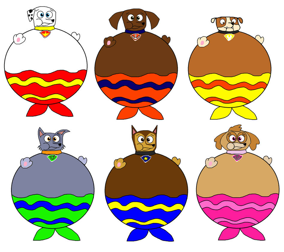 PAW Patrol Merpup inflation by Lahmom2000 on DeviantArt