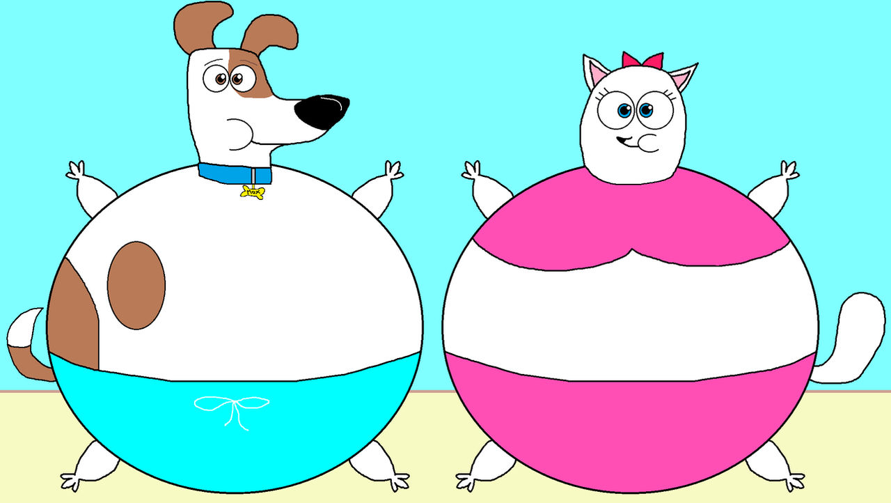 Max and Gidget (in swimsuit and bikini) body infla by Lahmom2000 on ...