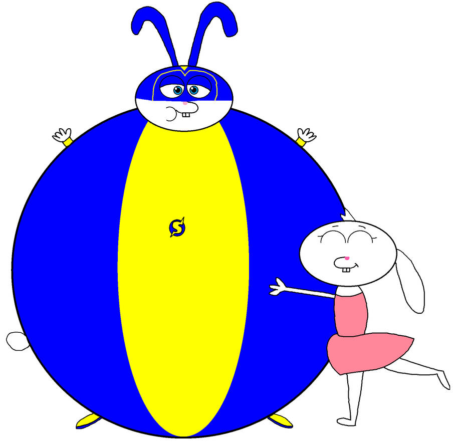 Bunny Girl hugged Captain Snowball Balloon by Lahmom2000 on DeviantArt