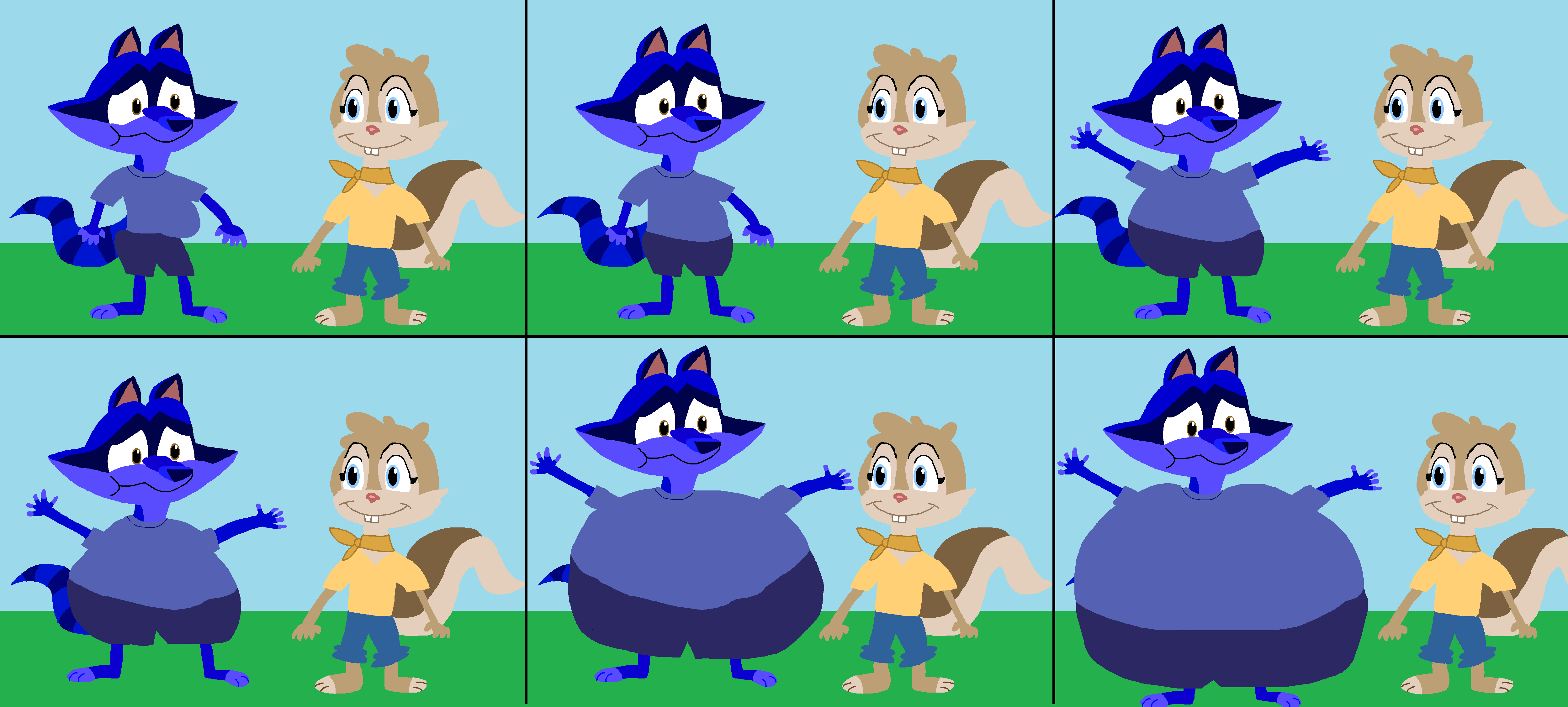 Sequential Inflation Oliver Raccoon blueberry inflation sequence 2 by Lahmom2000 on DeviantArt