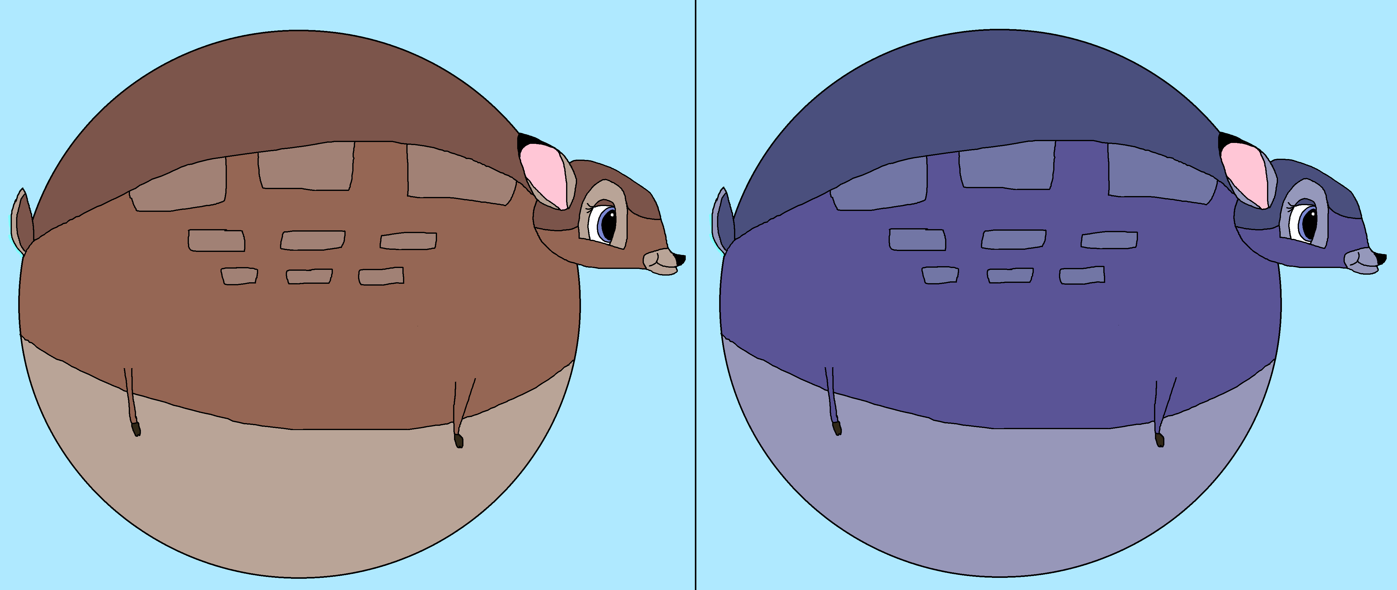 Faline Inflation Faline inflation and Blueberry Faline by Lahmom2000 on DeviantArt