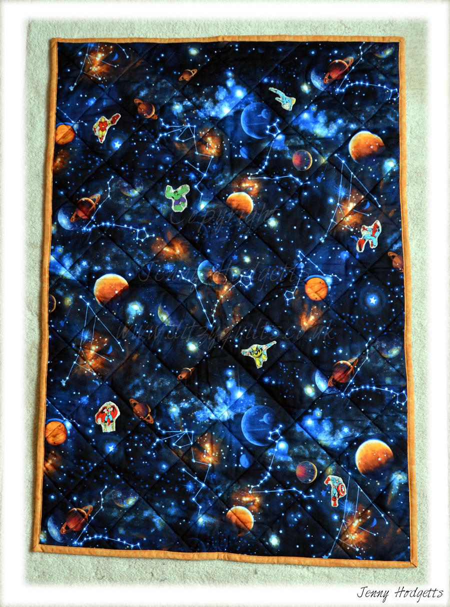 Quilt: Marvel Superheroes in Space! by Esmerelde