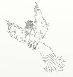 Phoenix for a Saint - Lineart