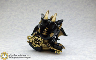 Black and Gold Key Dragon