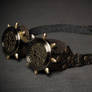 Steampunk goggles eyeglasses old bronze dragon