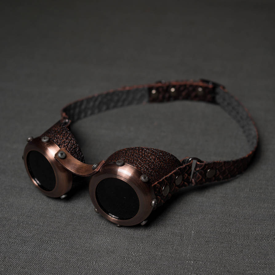 Steampunk goggles stylized old copper by ElBorodero Steampunk goggles stylized old copper by ElBorodero