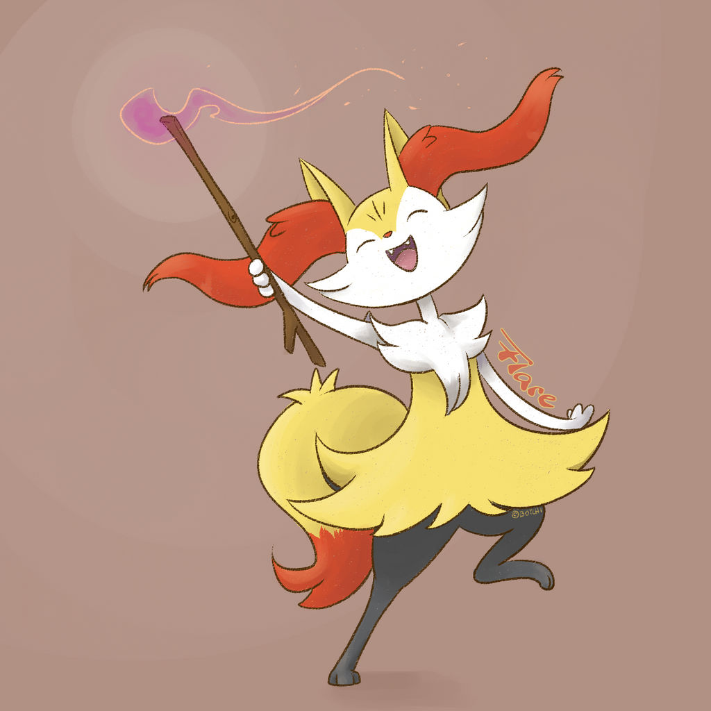 PKMN- Flare, my Braixen by KiiroiTanuki