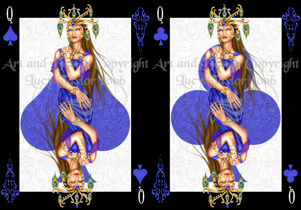 Blue Queen Cards