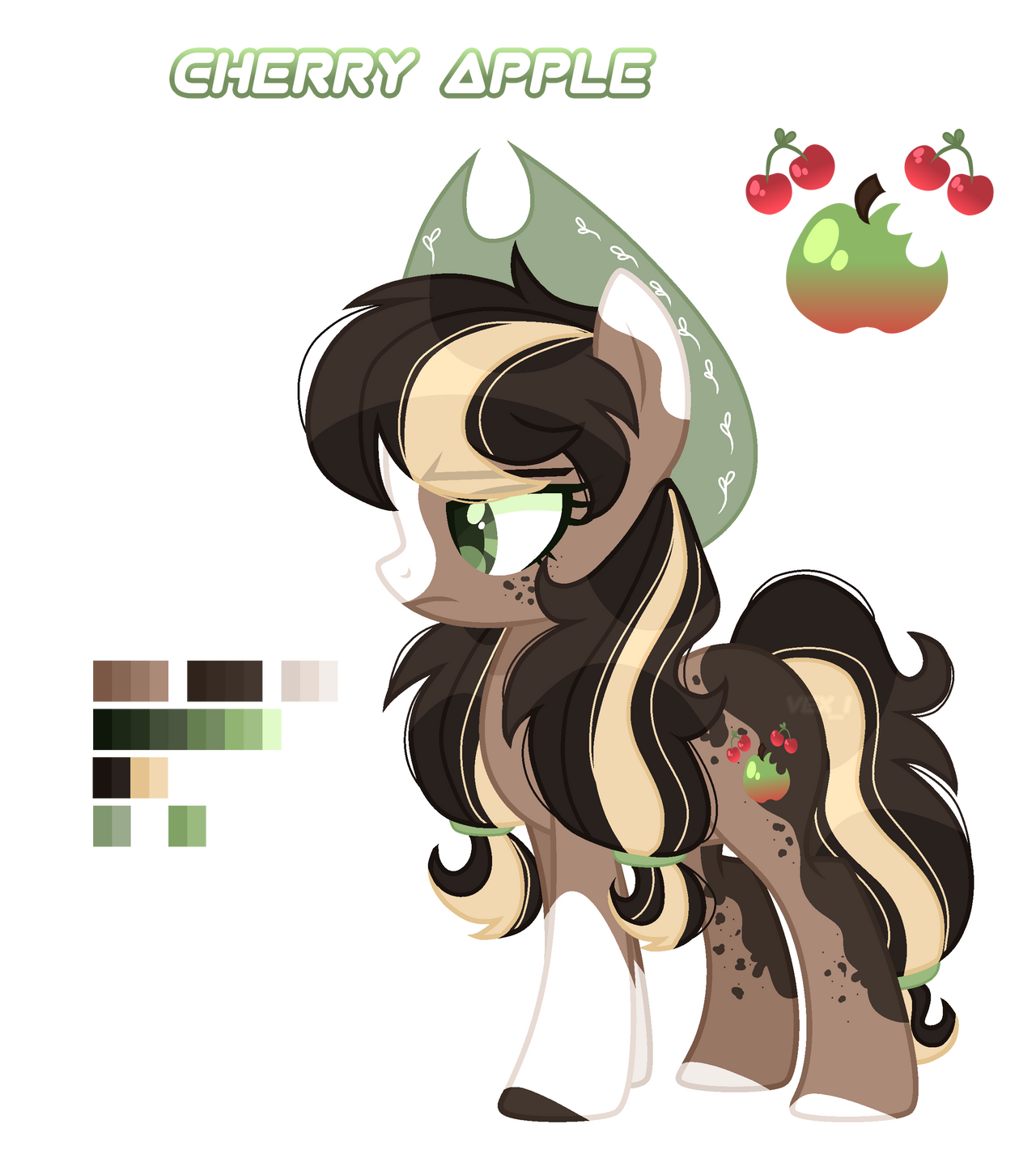 Cherry Apple Reference Sheet by NeonLightSpace on DeviantArt