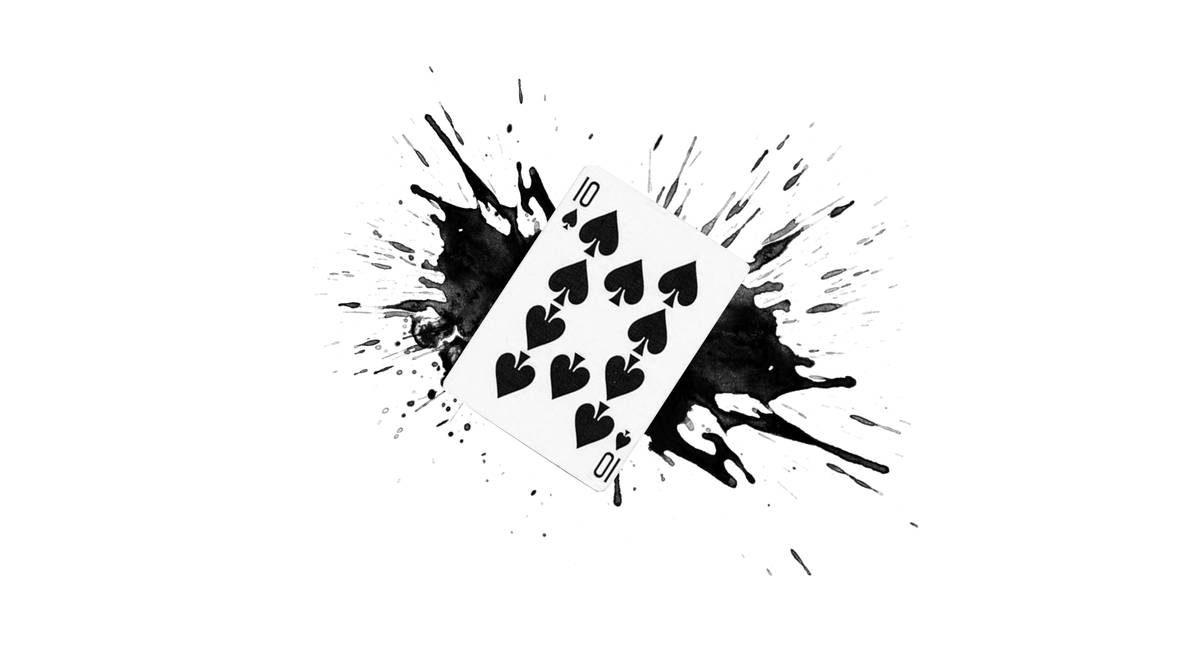Spade Ink Ten of Spades - Ink Splash by Elkolorado on DeviantArt