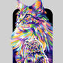 cat in colorful