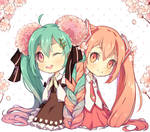 Springtime Mikus by Hotaruhana