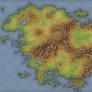 Worldbuilding Continent Map WIP - 2