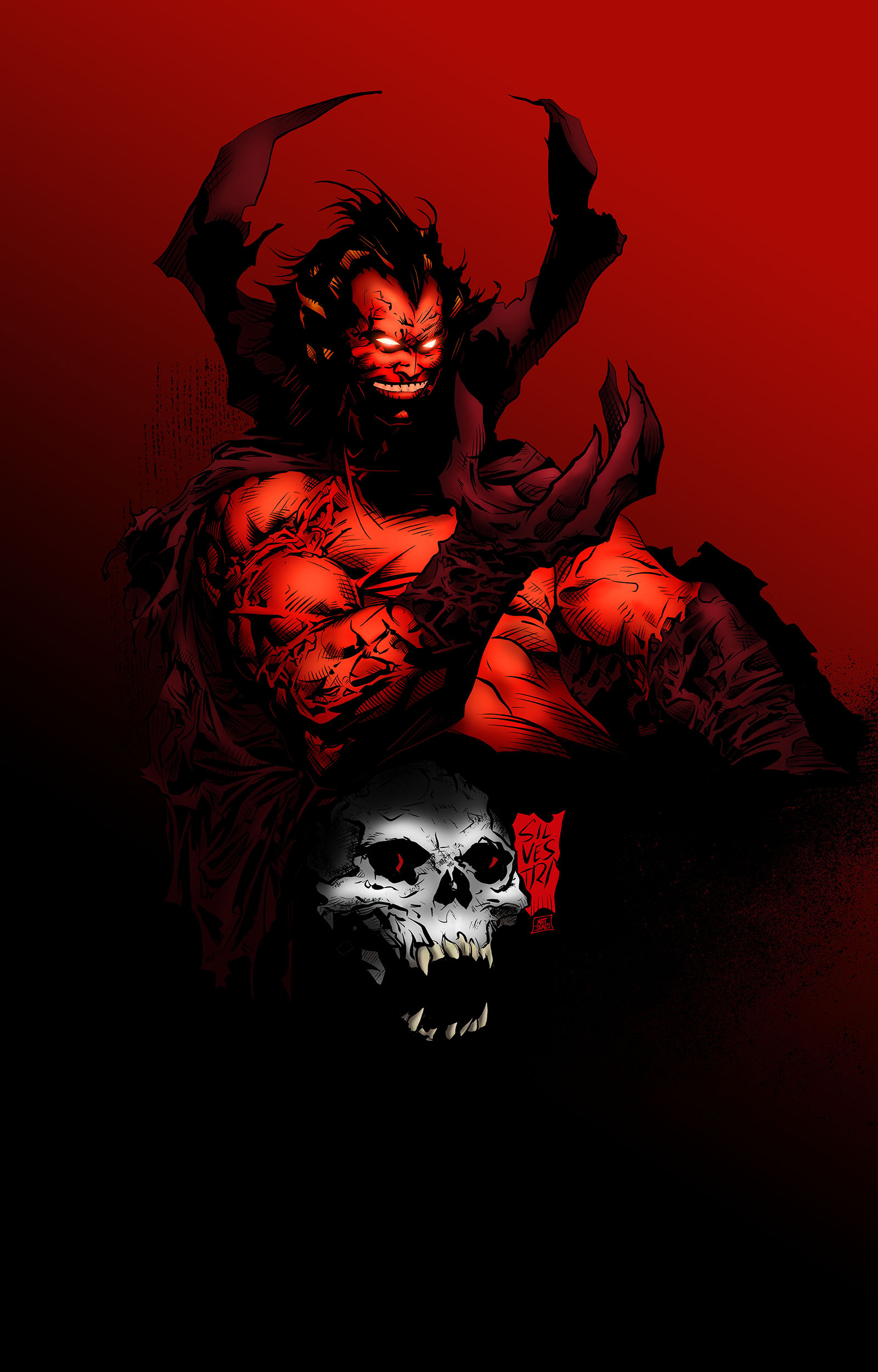 Mephisto Inks By Mattjamescomicarts Coloured