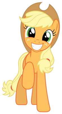 MLP: Very happy (and adorable) Applejack