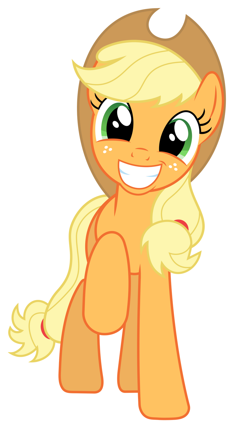 MLP: Very happy (and adorable) Applejack