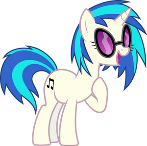 MLP: Vinyl Scratch aka DJ Pon-3 singing