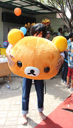 Me as Lawliet with Rilakkuma Head