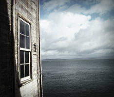 Weathered Window: Alcatraz