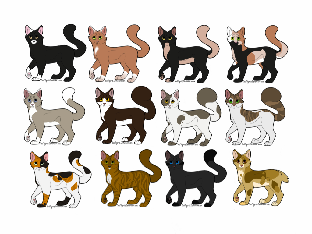 My Warrior Cat Characters Part 1 by MacMacaroni on DeviantArt
