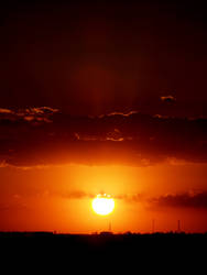 African Sunset in Iowa