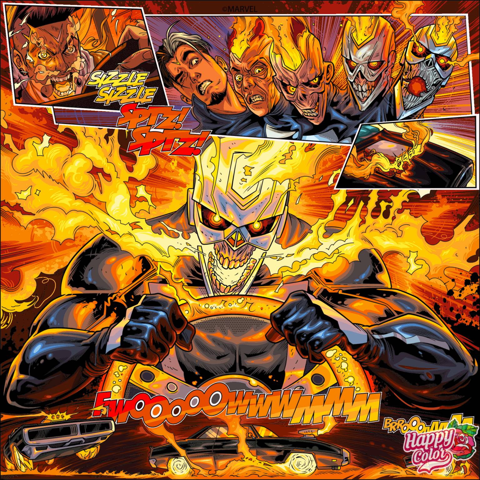 Marvel Ghost Rider by aThunderclaw on DeviantArt