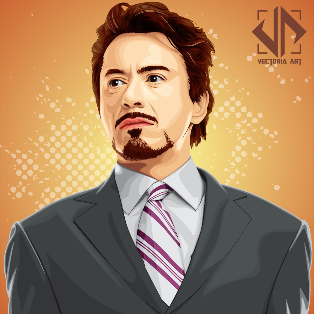 Robert Downey Jr. Vector by vectoriaart on DeviantArt