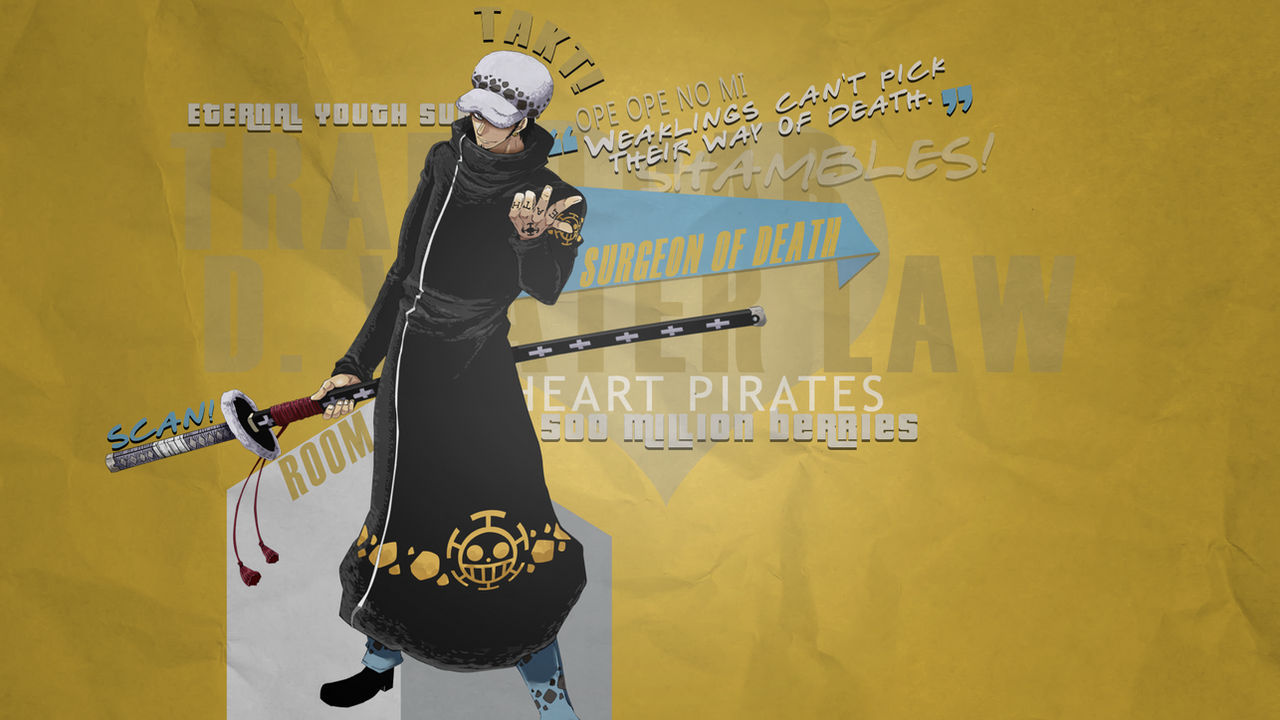 Trafalgar Law Desktop Wallpaper by deejssj on DeviantArt