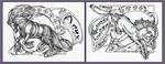 Lunar Diptych by GreenLadyMonster