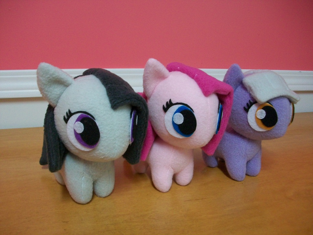 Pie Sister Trio Chibi Pony Plush