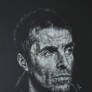 Liam Gallagher pencil portrait 
